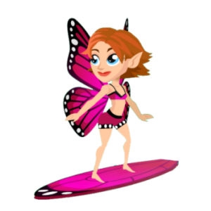 Kelebek the Butterfly Surfer